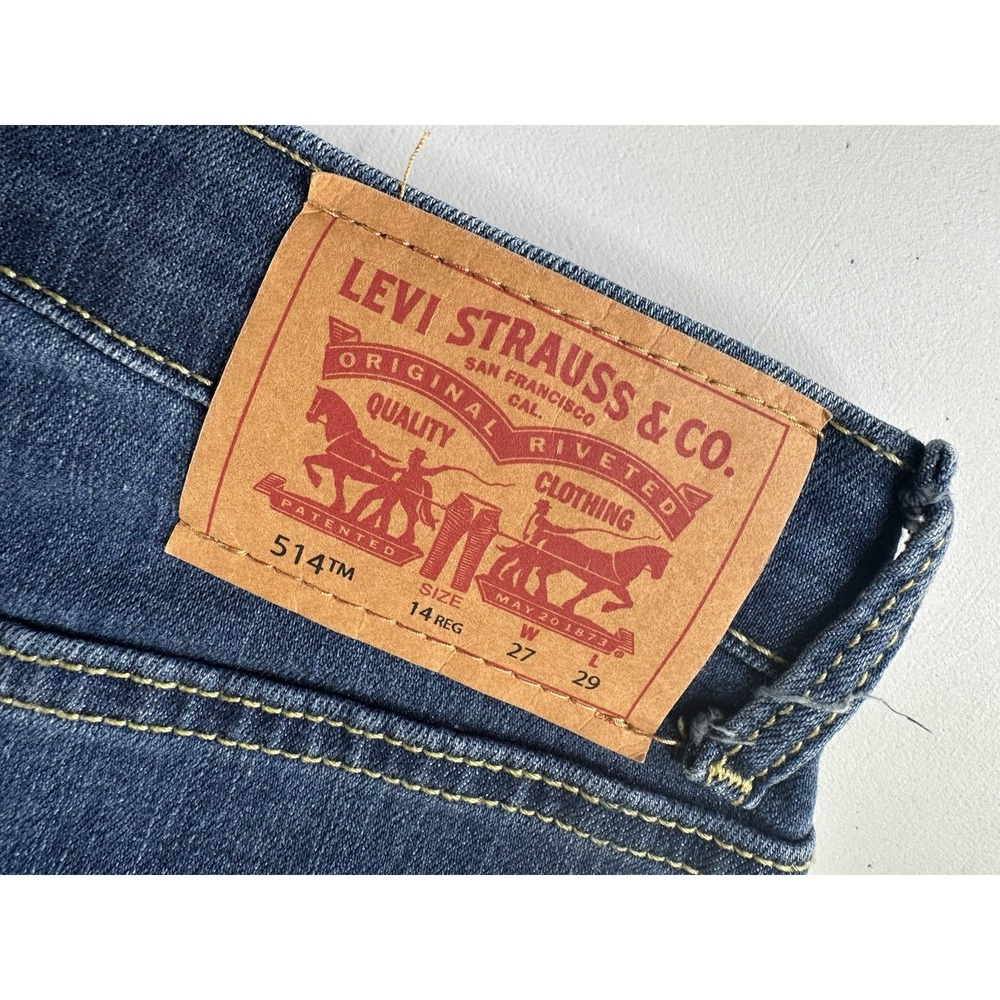 Levi's 514 Vintage Women's‎ Blue Skinny  Mid Rise Jeans Size 14 Regular - Picture 16 of 16